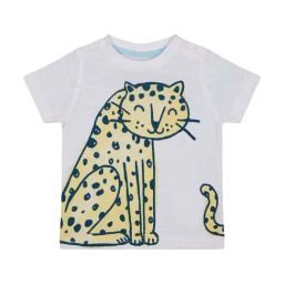 Mothercare Kids White & Yellow Cotton Printed T-Shirt-image-39