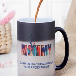 FNP Multicolor Ceramic Printed Wonder Woman Mommy Magic Mug (325 ml)-image-25