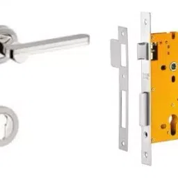 Dorset ML Series Art Stainless Steel Patina Finish Door Handle Lock Set-40