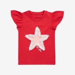 HOP Kids by Westside Red Star Embellished Cotton T-Shirt-image-67