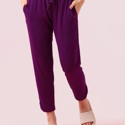 Enamor Purple Trackpants-image-84