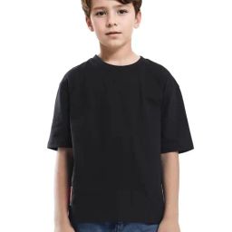 Rare Ones Boys Black Cotton Graphic Print T-Shirt-image-80