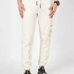 Street 808 By Pantaloons White Cotton Regular Fit Joggers-picture-14