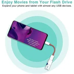 LOTA USB 3.0 to Type-C OTG Adapter Male to Female White & Red for Fast Data Transfer & Charging Support, MST-1526-LT image 3