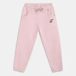 Blue Giraffe Girls Pink Solid 1 Sweatpant-image-76
