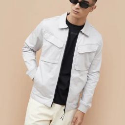 Bossini Dark Grey Regular Fit Jacket-picture-12