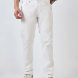 Spykar White Cotton Comfort Fit Jeans-picture-19