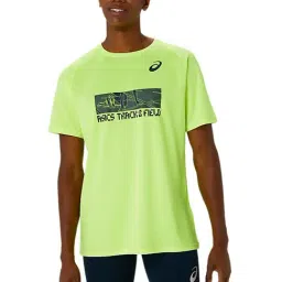 Asics Neon Regular Fit Printed Sports T-Shirt-image-52
