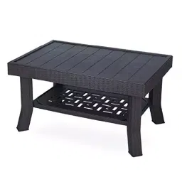 SUPREME Vegas Plastic Rectangle Center Table Brown image 1