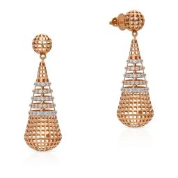 Malabar Gold & Diamonds 18k Rose Gold Dangler Earrings for Women-image-84