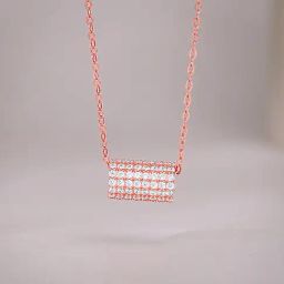 GIVA 925 Sterling Silver Rose Gold Pendant for Women-image-26