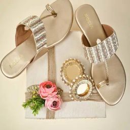 Rocia by Regal Women's Golden Toe Ring Wedges-picture-23