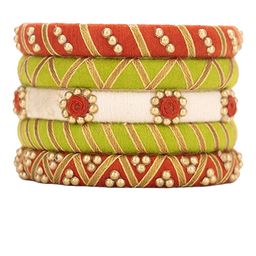 Taasha Craft Set Of 5 Beaded Bangles image 4