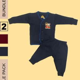 LUX Inferno Kids Maroon & Navy Printed Full Sleeves Thermal Set(Pack of 2)-image-60
