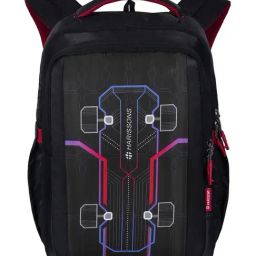Harissons 36 Ltrs Black & Red Medium Skater Backpack-27