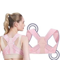 HealthSense Posture Corrector for Women, Back Pain Relief with Back Support Belt (S/M) - Pink-image-82