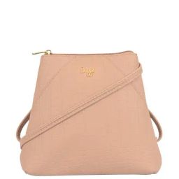 Baggit Mauve Textured Small Convertible Backpack-image-3