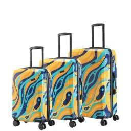 Nasher Miles Manali Hard-sided Polycarbonate Set of 3 Orange Multicolor Trolley Bags(55,65&75Cm)-image-76