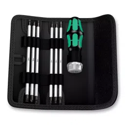 WERA RATCHET SCREWDRIVER SET, REV.BLADE, KRAFTFORM KOMPAKT VARIO RA-16