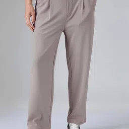 Men Relaxed Fit Mid-Rise Casual Solid Trousers-image-66