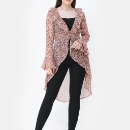 Cation Maroon Floral Print Shrug-41