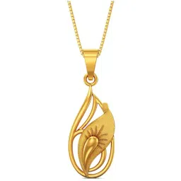 Joyalukkas Gold 22k Petiole Leaf design Casual Pendants for Women-image-49