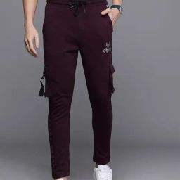 Tribe by Allen Solly Purple Regular Fit Printed Trackpants-image-86