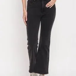 MADAME Black Regular Fit Mid Rise Jeans-image-69