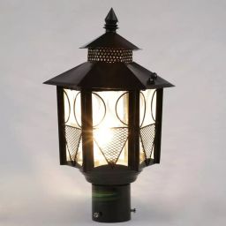 Tucasa NTU-64 B-22 Decorative Gate Light (Black)-image-36