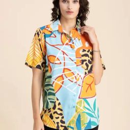 Moomaya Multicolor Printed Shirt-image-30