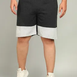 Sztori Men Plus Size Colourblocked Low-Rise Shorts-image-28