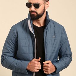 Being Human Mock Collar Padded Jacket-24