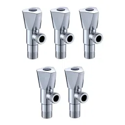Fastgear Triangle Angle Valve Brass Chrome Finish Silver, FG1469 (Pack of 5)-image-10
