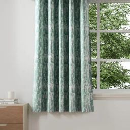 DDecor Woven Green Polyester 5 ft Window Curtain-image-84