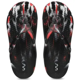 Doubleu Women's Black and Red Flip Flops-image-73