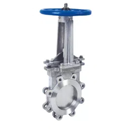 Flowtek 17.72 inch, 450 mm SS304 Flange Type Hand Wheel Operated Knife Edge Gate Valve-image-33
