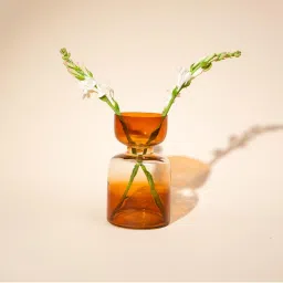 Muun Home Haze Brown Glass Vase-picture-42