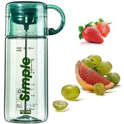 FunBlast Fruit Infuser Detox Water Bottle with Rod & ebook Green - 620 ml-20