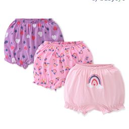 Babyoye Eco Conscious Cotton  Heart & Rainbow Print Bloomers Pack of 3 - Multicolour-image-93