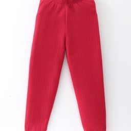 Babyhug  Full Length Legging Thermal with Striped Design  - Red-image-78