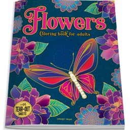 Flowers Coloring Book for adults- English-21