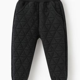 Kookie Kids Full Length Solid Lounge Pant - Black-image-54