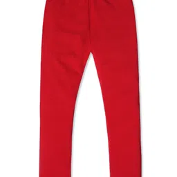 Nino Togs Cotton Lycra Solid Leggings - Red-picture-32