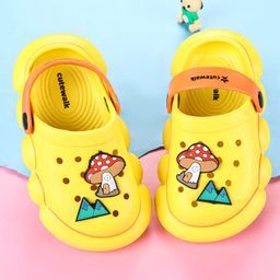 Cute Walk by Babyhug Clogs with Backstrap & Applique - Yellow-picture-18