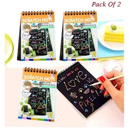 Scratch book for Kids For Birthday Return Gifts For Kids pack of 2- Color May Vary-22