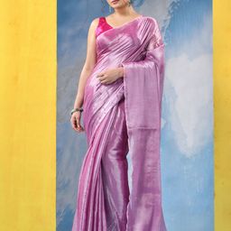 DESH BIDESH Women Tissue Saree-image-90