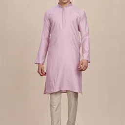 Anouk Men Solid Daily Cotton Straight Kurta-48