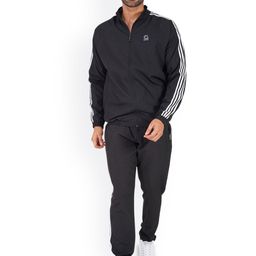 GOTO Men Striped Mock Collar Mid-Rise Tracksuits-picture-15