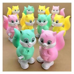 SANJARY Wind-Up Toys Cute Squirrel Jumping Key Mechanism Toy With 360 Degree Rotating Head Toys For Kids Color May VarY image 5
