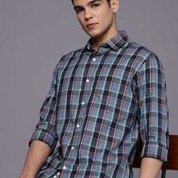 Allen Solly Sport Fit Checked Pure Cotton Casual Shirt-image-84